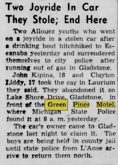 Green Pines Motel - Feb 1953 Article (newer photo)
